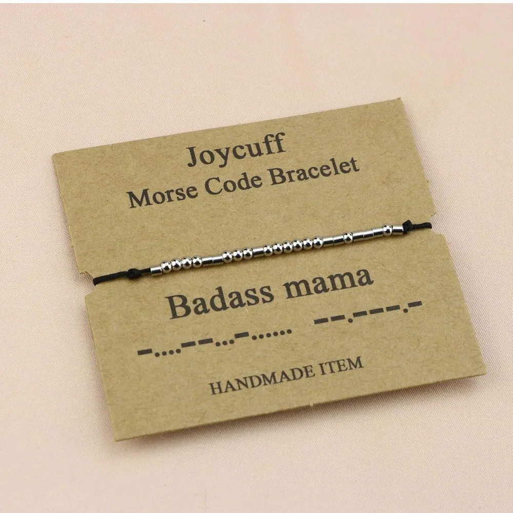 Joycuff Morse Code Bracelet Badass Mama